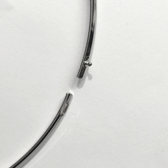 BLUE AGATE AND FRESHWATER PEARL NECKLACE, CHOKER NECKLACE - Picture 3 of 3